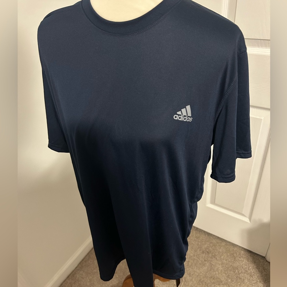 Adidas Blue Short Sleeve Dri-Fit Tee